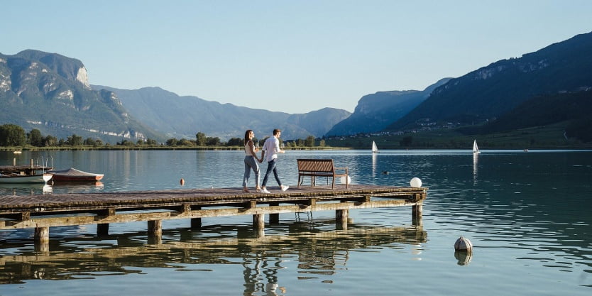 Fietsvakantie Italië | Fietsroute langs de oudste wijngaarden van Zuid-Tirol 5 caldaro lake