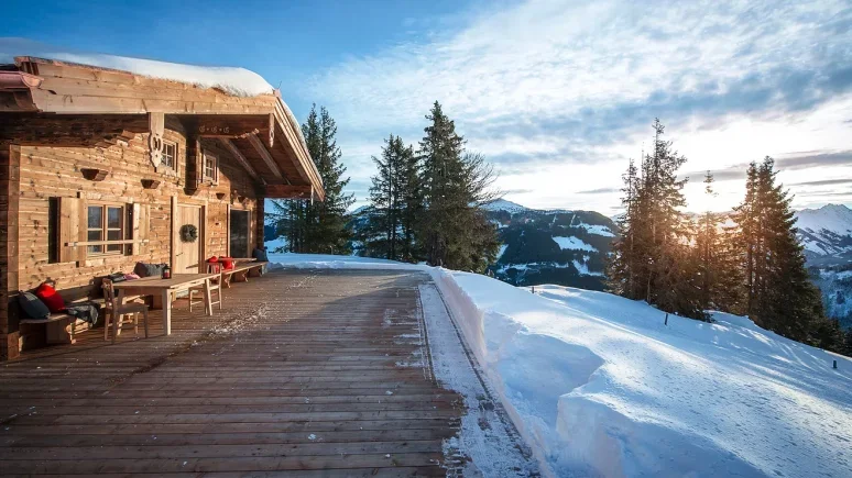 uitzicht wirtshochalm jochberg tirol oostenrijk