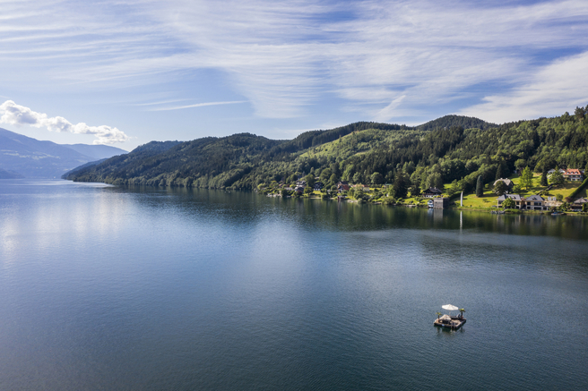 Romantiek voor 2 aan de Millstätter See 6 Millstatter see atemberaubende luftaufnahmen kollers hotel