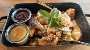 Grossarl bergrestaurant wolke7 lunch kaiserschmarrn ©travelsbymonique