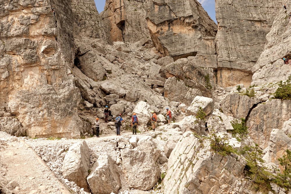 Italië iconische locatie Dolomieten Cinque Torri