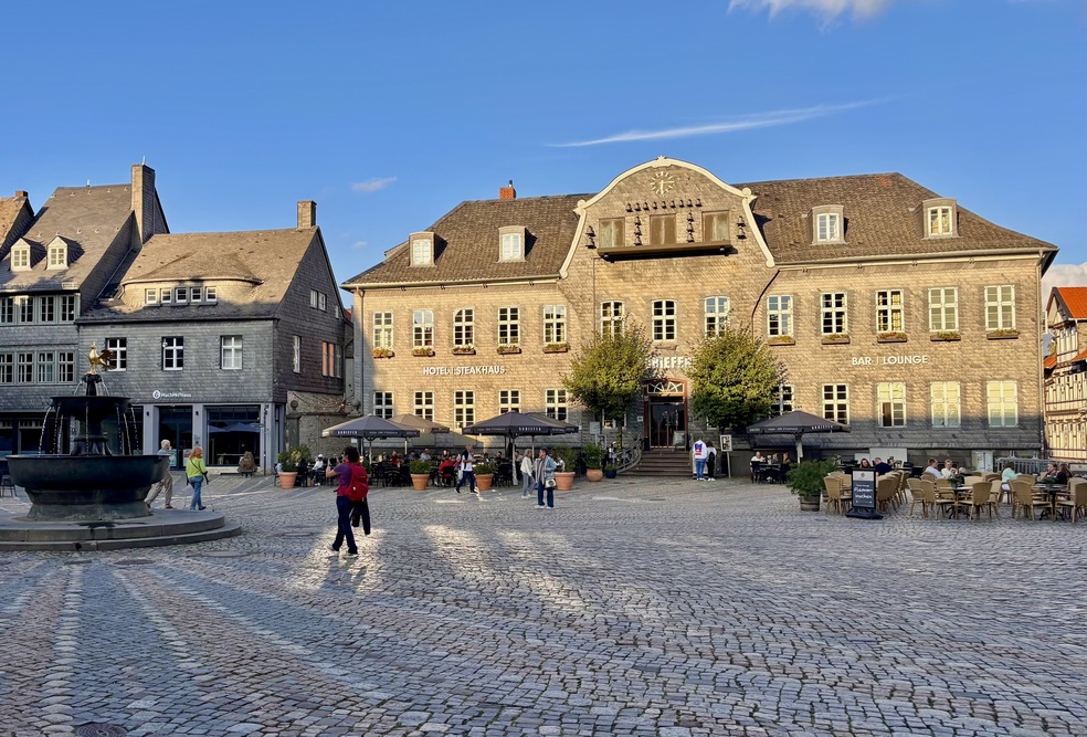 Marktplein Altstadt Goslar Harz Duitsland