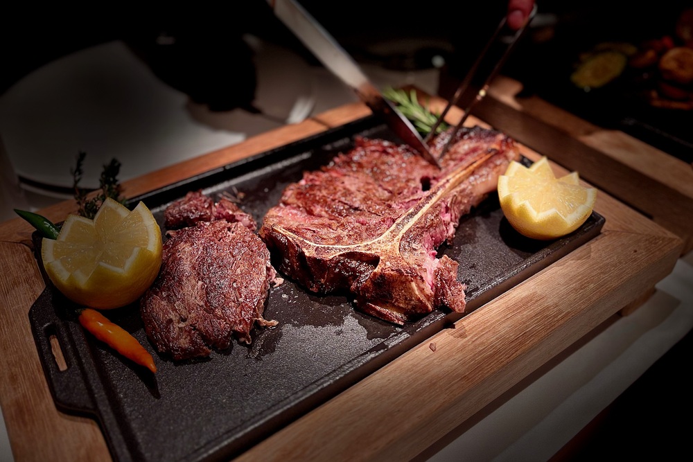 Naturhotel Leitlhof aan tafel bereidde T-Bone